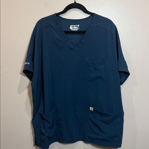 Carhartt Womens Force Cross-Flex Modern‎ Fit Oversized V-Neck Scrub Top, 2XL